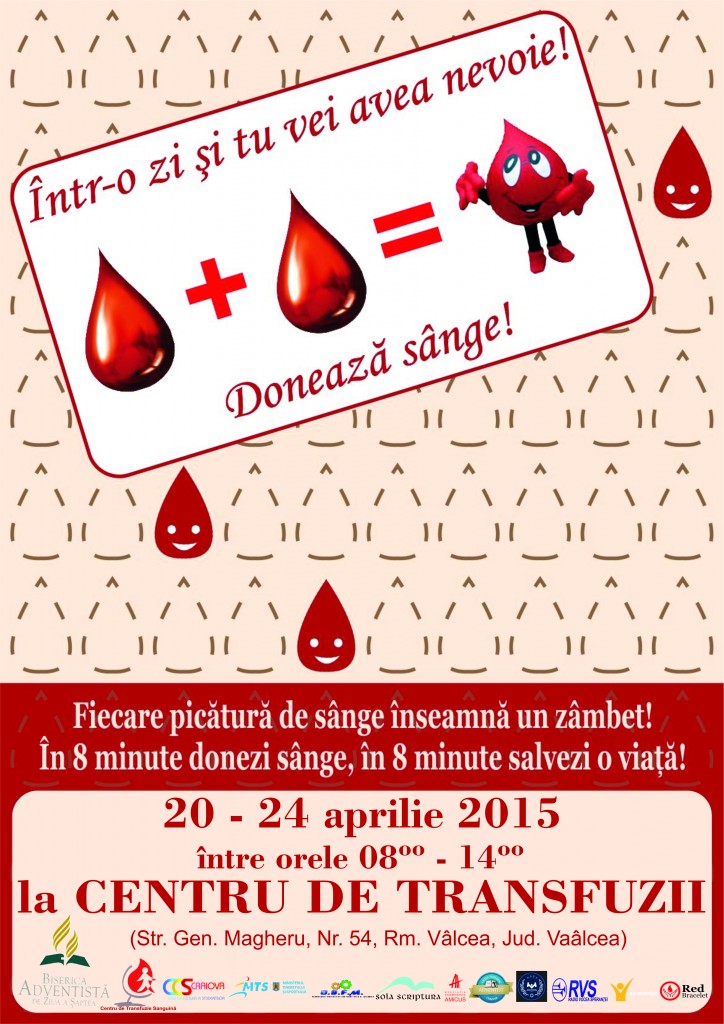 Afis Donare de sange _Valcea